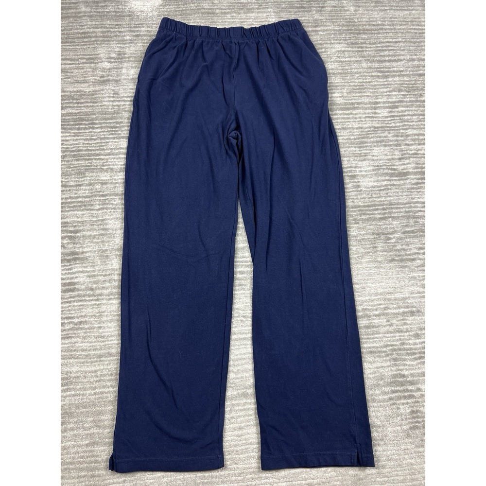Sport Savvy Pants Womens Large Blue Cotton Blend Pull On Elastic Waist Sweatpant
